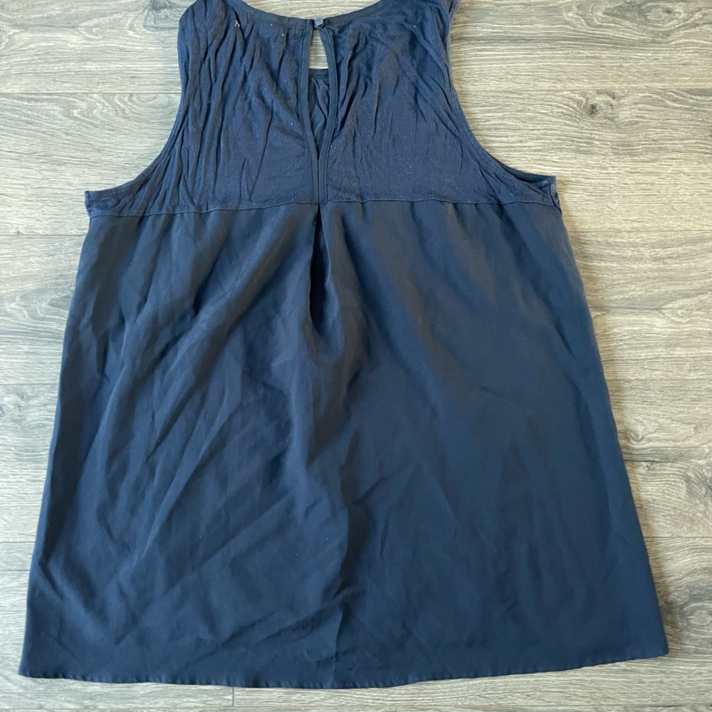 Banana Republic tank cotton and slinky blend